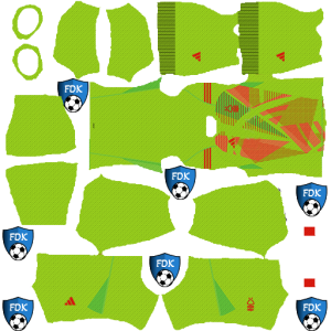 Nottingham Forest fc kit dls 2025 gk home temp