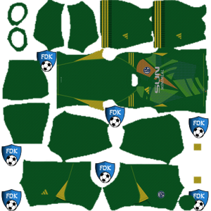 Schalke 04 kit dls 2025 gk home temp