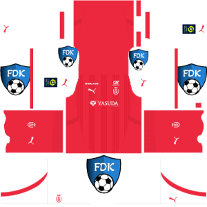 Stade de Reims dls kit 2025 home