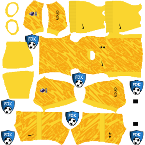 Tottenham Hotspur FC kit dls 2025 gk home