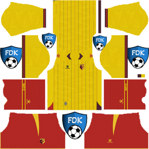 Watford FC dls kit 2025 home temp