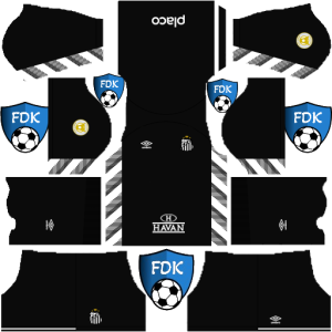 Santos FC dls kit 2025 gk home