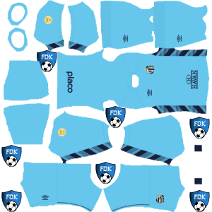 Santos FC kit dls 2025 gk away