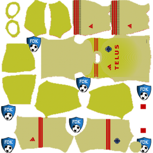 Vancouver Whitecaps FC dls kit 2025 gk home temp