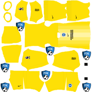 Brighton Hove Albion kit dls 2026 gk home