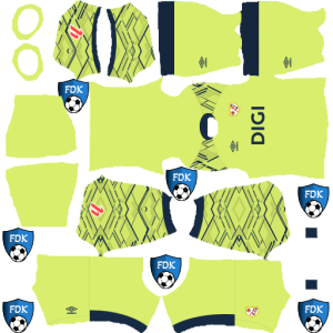 Rayo Vallecano kit dls 2026 gk home